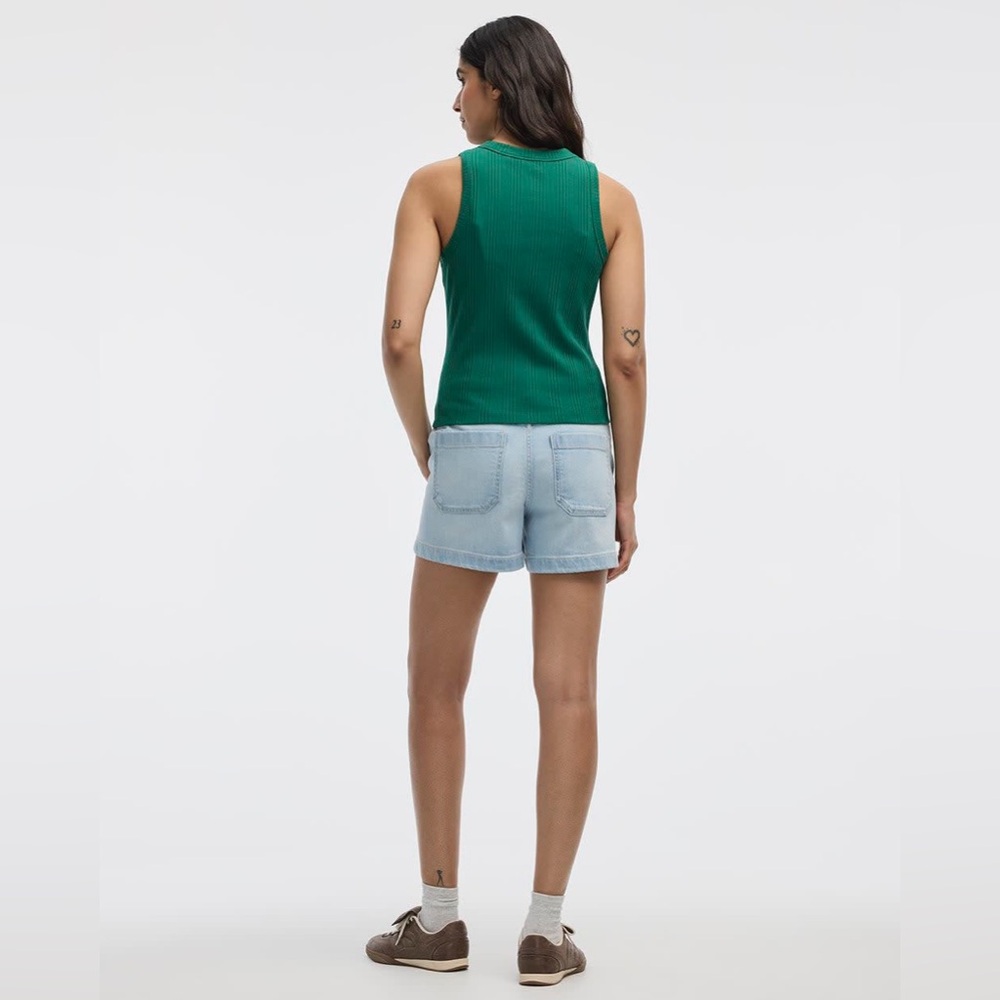 Reitmans Evergreen Ribbed Tank Top NWT Medium - Picture 4 of 7